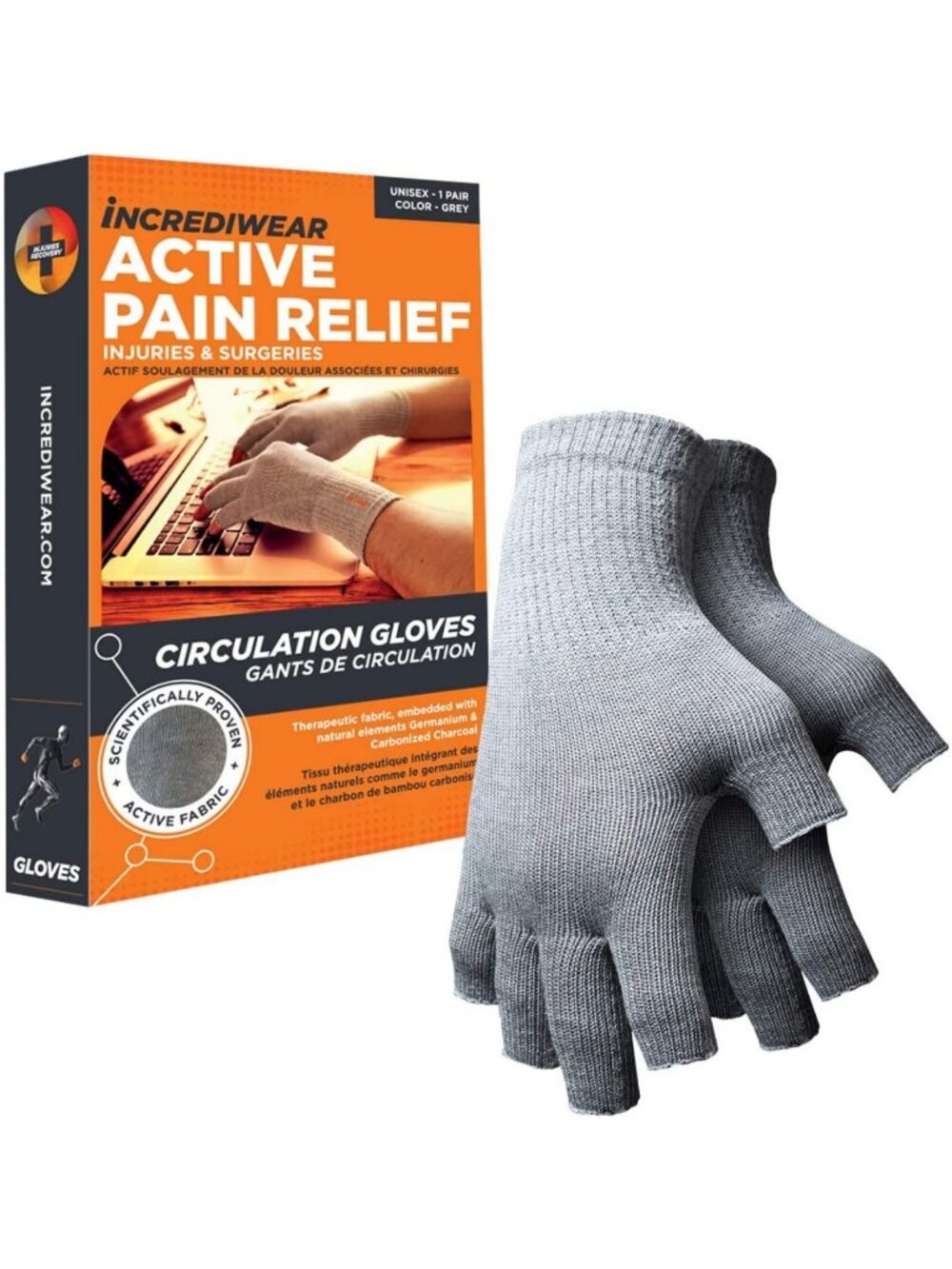 Comfortable Fingerless Circulation Gloves for Arthritis Relief & Pain Management